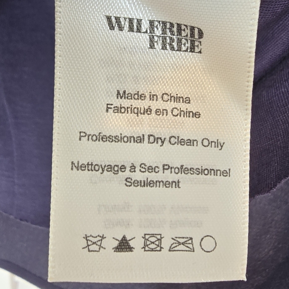 WILFRED FREE Teigen Navy Tee Dress Sz XXS Rayon Mini Old Money Minimalist Casual - Picture 6 of 10